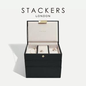 【STACKERS】ミニ ジュエリーボックス 選べる 3set 3個セット ブラック Black スタッカーズ｜lalanature