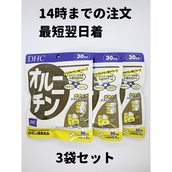 DHC オルニチン 3袋(30日分×3) 30日分 3袋 アルギニン リジン 送料無料 軽8 RAA...