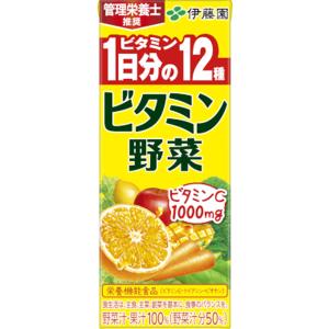 伊藤園 ビタミン野菜 紙パック 200ml×12本セット 機能性表示食品 ビタミンＣ｜lalasite