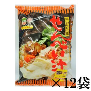 送料無料 せんべい汁 Ｂ-1グランプリ 12袋入り セット 東北みやげ 青森 八戸 南部 なんぶ せんべい まとめ買い｜lalasite