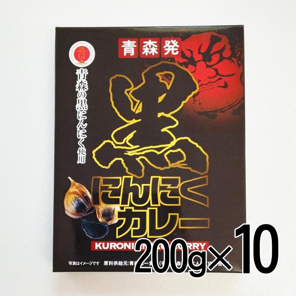 黒にんにくカレー 200g×10個 中弘クラフト レトルト 青森限定