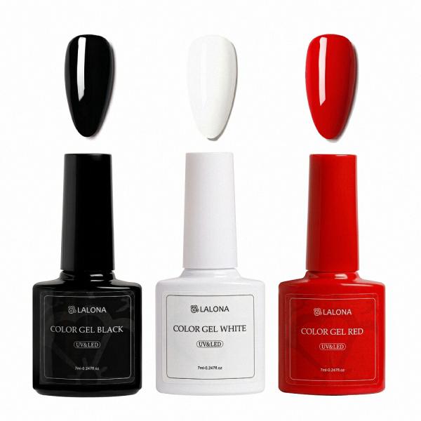 ラローナ [ LALONA ] 3colorジェル  ( 7ml ) ( 全3色 ) ブラック/レッ...