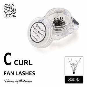 ラローナ [ LALONA ] ファンラッシュ ( 8本束 ) ( Cカール ) ( 60pcs ) まつげエクステ/ボリュームラッシュ/フレアラッシュ/まつエク/マツエク/束まつ毛