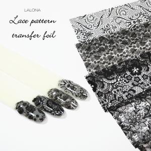 ラローナ [ LALONA ]レース柄転写フィルム( 002 )( 10種セット20cm) ジェルネイル/ネイルアート/転写フィルム/ネイルホイル/韓国ネイル