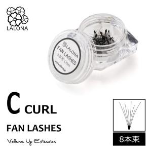 ［LALONA] ファンラッシュ （ 0.07mm ) Cカール強め（ 60P )