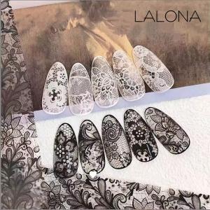 ラローナ [ LALONA ]レース柄転写フィルム( 68series )( 9種から ) ジェルネイル/ネイルアート / 転写フィルム / 箔 / フィルム / ネイルホイル / 韓国ネイル