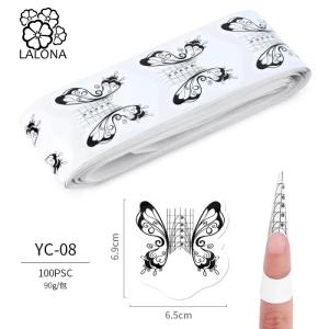 ラローナ[LALONA] ネイルフォーム ( バタフライ ) 100枚パック