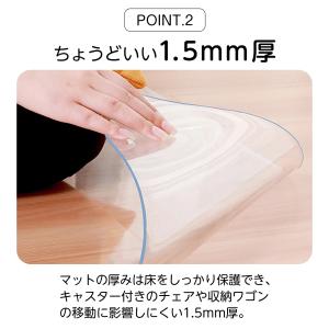 [選べる12サイズ] キッチンマット 透明 ダ...の詳細画像3