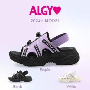 ALGY アルジー 2024新作 サンダル キッズ 女の子 ジュニア 靴 シューズ  軽量 かわいい スポーティーサンダル ボリュームソール  靴 小学生 中学生 送料無料