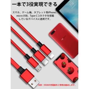 iPhone 充電ケーブル 3in1 巻き取り...の詳細画像5