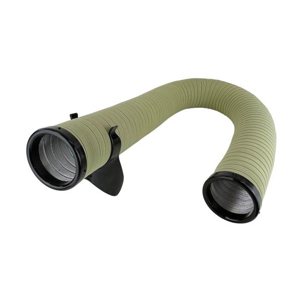 しっかり曲げられる省エネダクトホース 植毛 温風ヒーター用パイプ 80〜270cm アークランズ