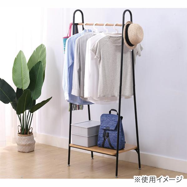 木棚付きスタイルハンガーラック VYS-87WT アークランズ