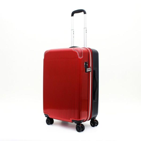 エスケープ スーツケース ジッパータイプ M メタリックレッド ESC2276-57 RD 「メーカ...