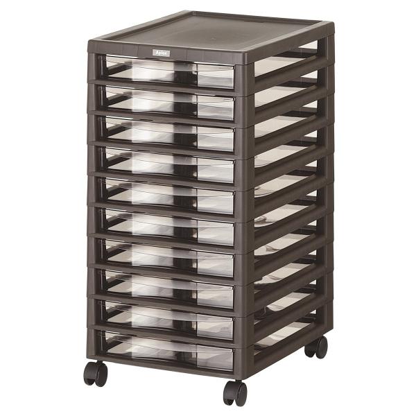 JEJ アプロス B4 浅型 10段 ダークブラウン 1020247