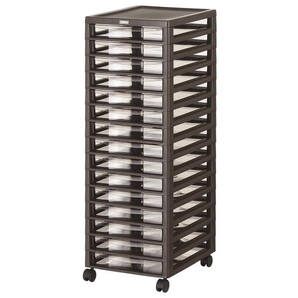 JEJ アプロス B4 浅型 15段 ダークブラウン 1020248