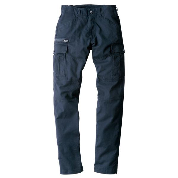 ストレッチコードピケ カーゴパンツ ネイビー 5L GA-3915