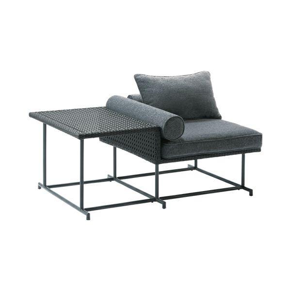 パティオプティ MAシリーズ ソファ シングル サイドテーブル付き 660-153 「メーカー直送・...