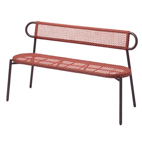 パティオプティ WAシリーズ チェア ロング レッド 660-174 「メーカー直送・代引不可・置配...