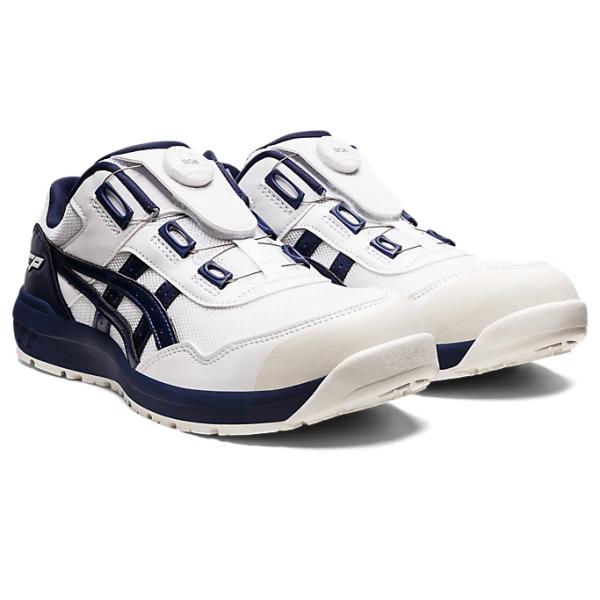 アシックス ウィンジョブ CP209 BOA ホワイト×ピーコート 24.5cm 1271A029....