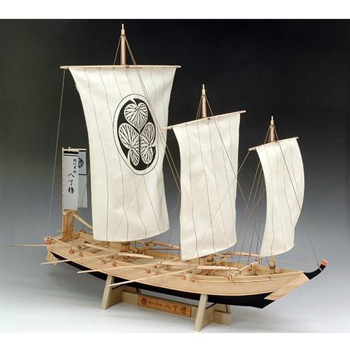 ウッディジョー 木製帆船模型 1/24 八丁櫓 レーザーカット加工