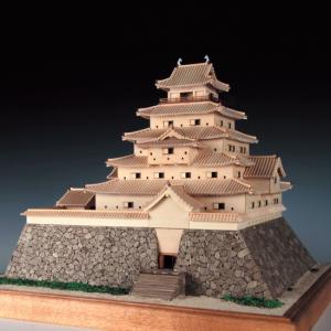 ウッディジョー 木製建築模型 1/150 鶴ヶ城 レーザーカット加工｜lamd2