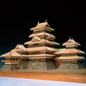 ウッディジョー 木製建築模型 1/150 松本城 レーザーカット加工｜lamd2