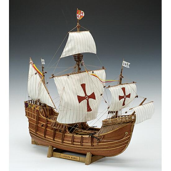 ウッディジョー 木製帆船模型 1/50 サンタマリア