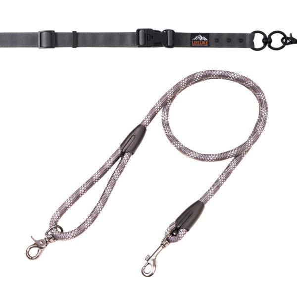 ライフライク 2WAYハンズフリーリード グレー 125R01