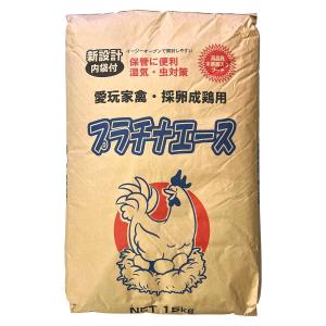 清水港飼料 成鶏用プラチナエース 15kg 鳥用フード 鶏の餌の商品画像