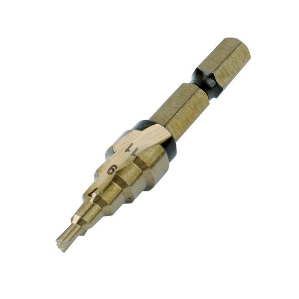 ウイザ WIZA 7枚刃 ステップドリル 3-11mm 5段 コバルトハイス鋼 478139907 ...