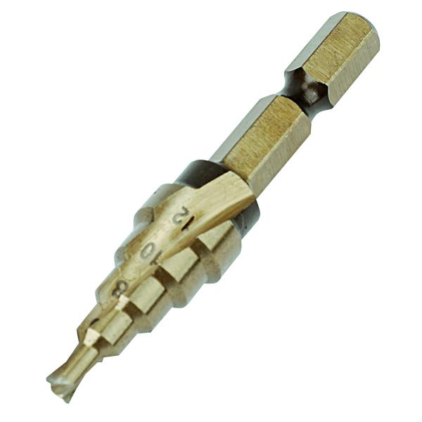 ウイザ WIZA 7枚刃 ステップドリル 4-12mm 5段 コバルトハイス鋼 478139908 ...