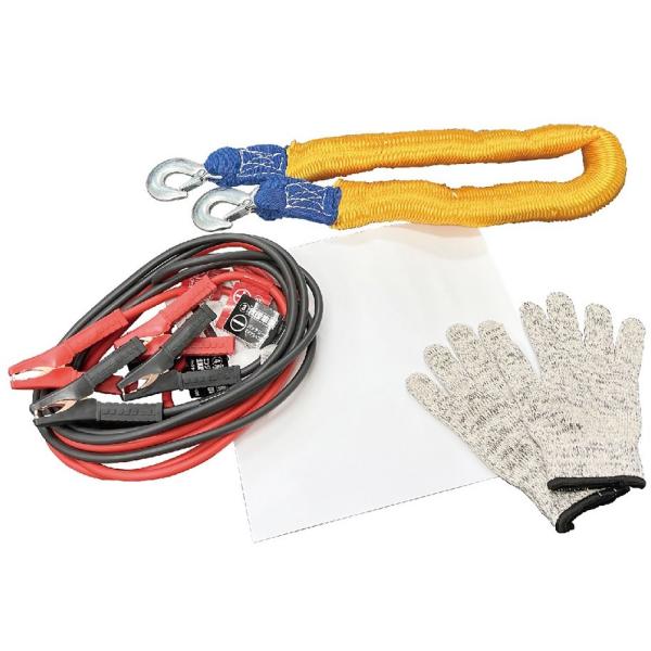 大自工業 メルテック QQセット けん引ロープ&amp;ブースターケーブル #9910