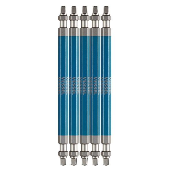 VESSEL ベッセル 両頭スクエア剛彩ビットＳＱ3Ｘ110ｍｍ5本組 ＧＳ5Ｐ-44