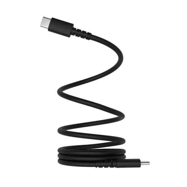 カシムラ USB充電＆同期ケーブル マグネット内蔵 C-C 1m BK AJ-672