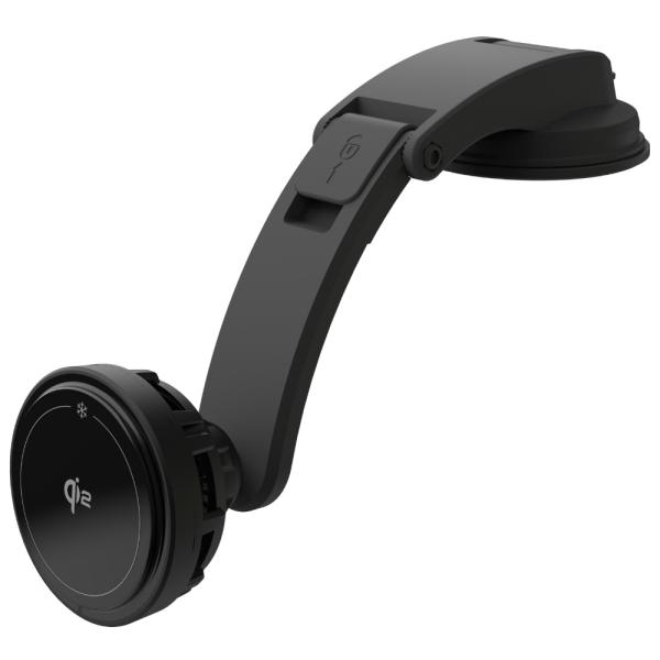 カシムラ Qi2 マグネットワイヤレス充電器 吸盤取付 冷却機能 KW-53