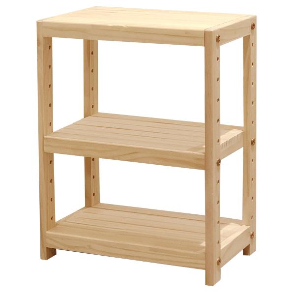 エイ・アイ・エス ミニパインラック3段 幅30cm HZMR-300 NA 「メーカー直送・代引不可...