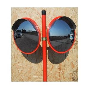 サンケイ　カーブミラーステンレスミラー[丸型ダブル式]「径30cm」