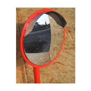 サンケイ　カーブミラーステンレスミラー[丸型ポール式]「径45cm」