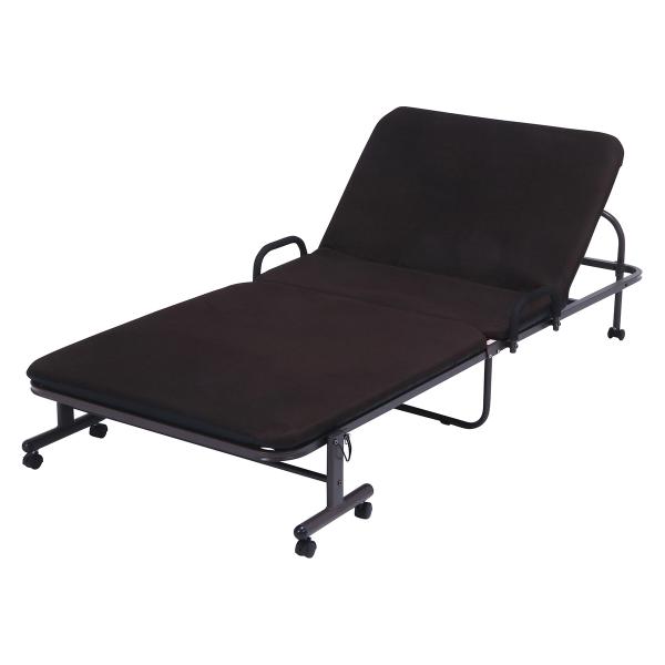 欠品 次回3月下旬予定  不二貿易 ワンタッチベッド フリーロック42段 KJ-120-42-BR ...