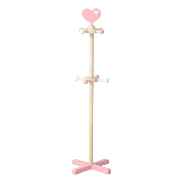 不二貿易 キッズポールハンガー ハート 6101S-3-43P 「メーカー直送・代引不可・置配不可・...