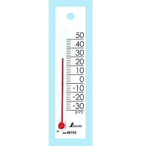 シンワ測定 温度計 プチサーモ スクエア たて 12cm ホワイト 48705｜lamd2