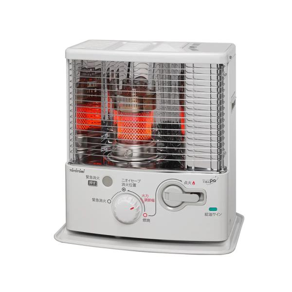 「在庫限り」トヨトミ 反射形石油ストーブ 電池レス RSG2424-W ホワイト