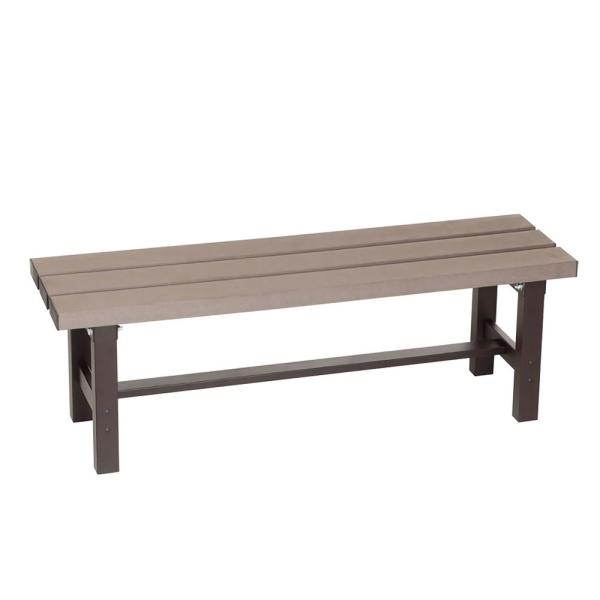 グリーンライフ アルミ人工木縁台 幅120cmサイズ EA-120J 「メーカー直送・代引不可・置配...