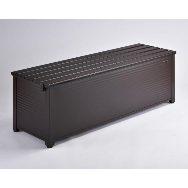 グリーンライフ アルミベンチストッカー144 南京錠金具付き ABS-144P 「メーカー直送・代引...