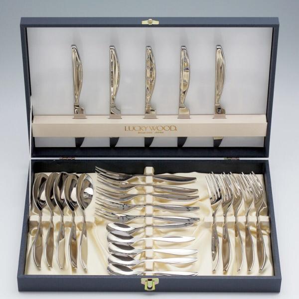 ラッキーウッド レイリア ディナーセット ステンレス 25pc 5客用 5-09725-0110