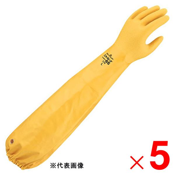 ショーワ 作業手袋 ニトローブ TYPE−R 65 イエロー M No.774 ×5双 セット販売