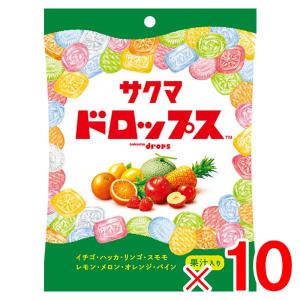 サクマ製菓 袋入りドロップス 105g×10袋 セット販売｜lamd2