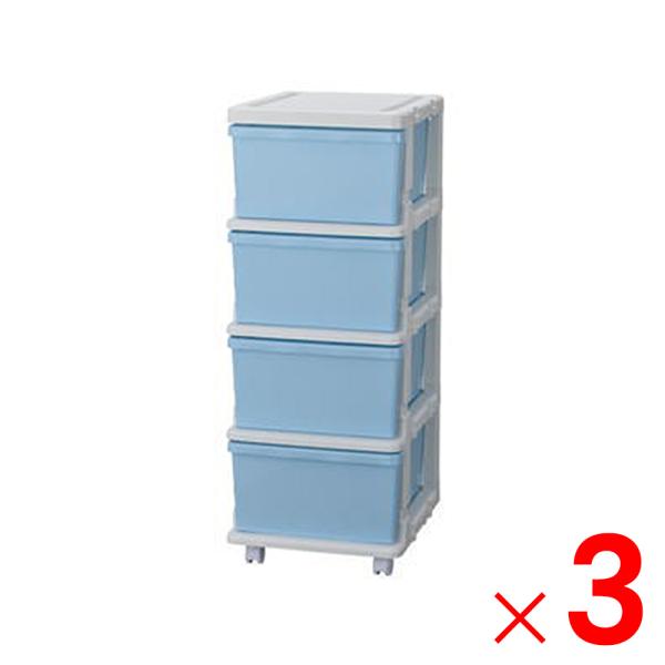 JEJ カラーシーズユニット4段 ブルー×3個 ケース販売