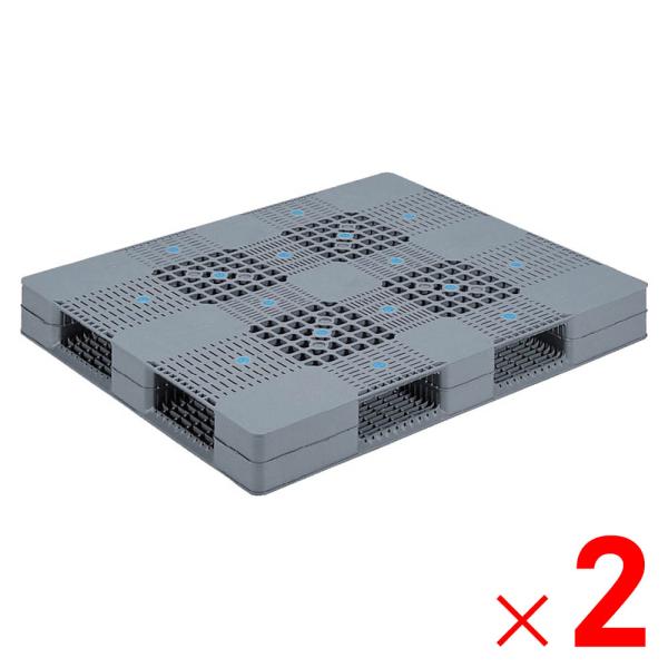「法人限定」サンコー パレット R4-110136 グレー 813006-01 ×2個 セット販売 ...