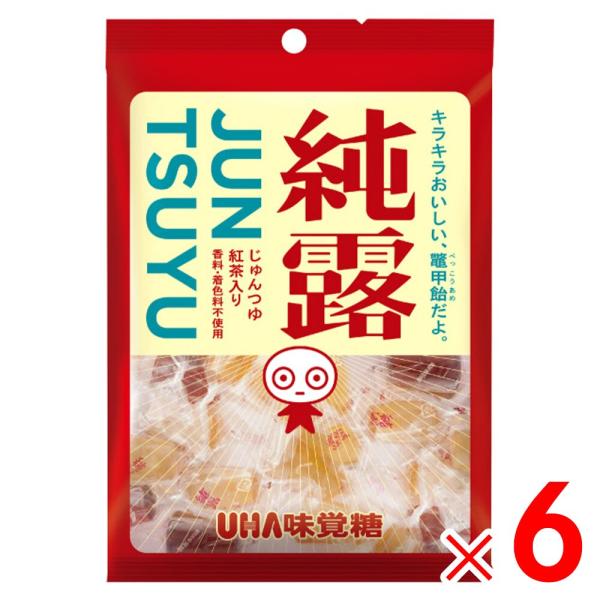 UHA味覚糖 純露［じゅんつゆ］ 120g×6個［ボール販売］